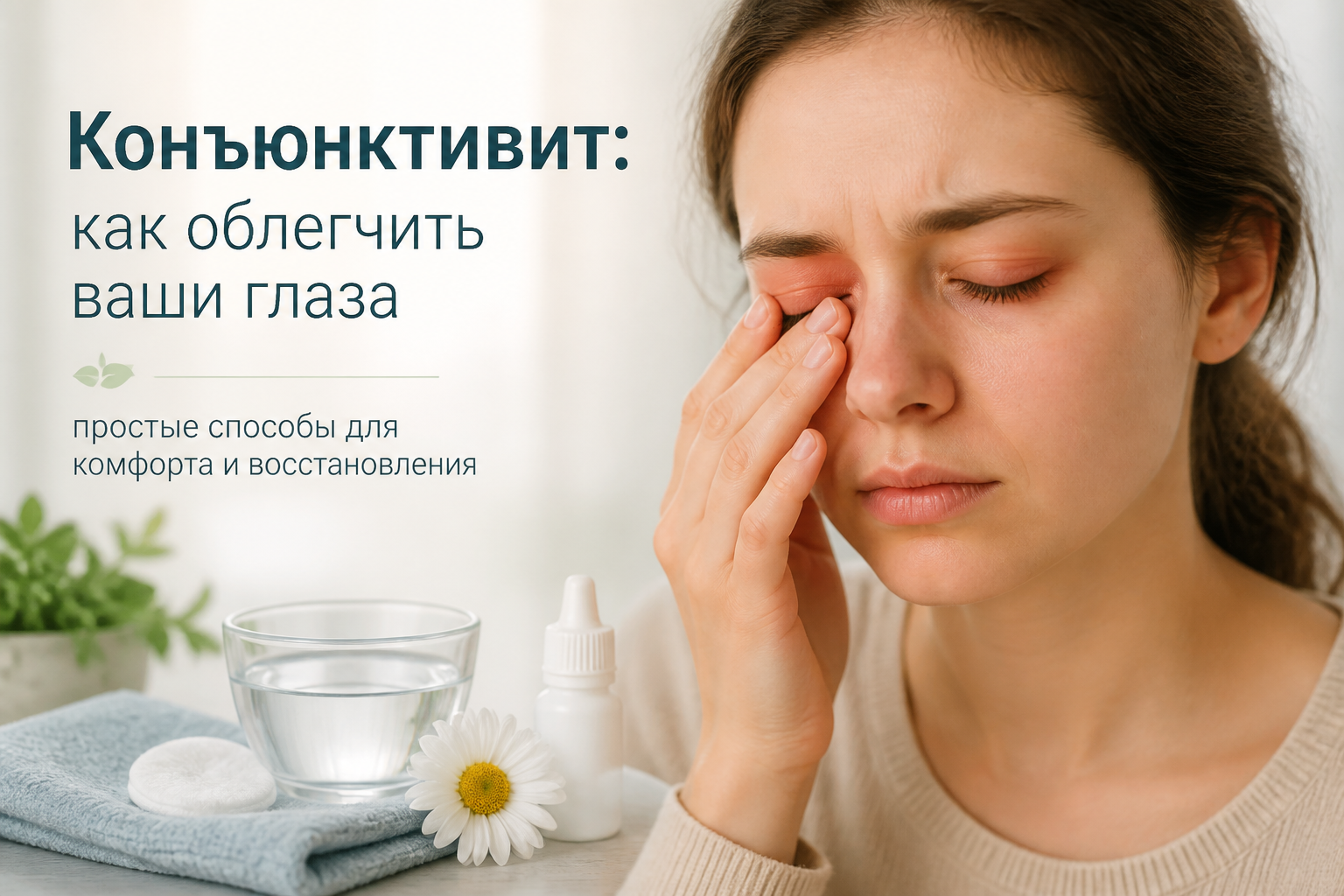 конъюнктивит как облегчить ваши глаза — иллюстрация к статье «конъюнктивит как облегчить ваши глаза»