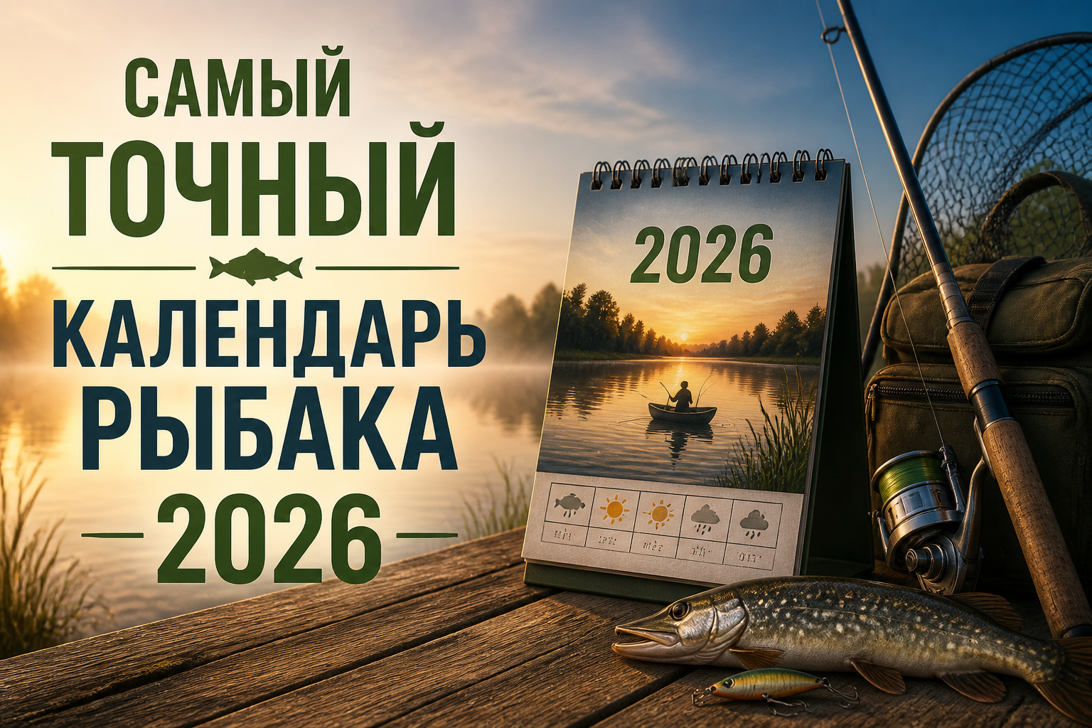 самый точный календарь рыбака 2026 — иллюстрация к статье «самый точный календарь рыбака 2026»