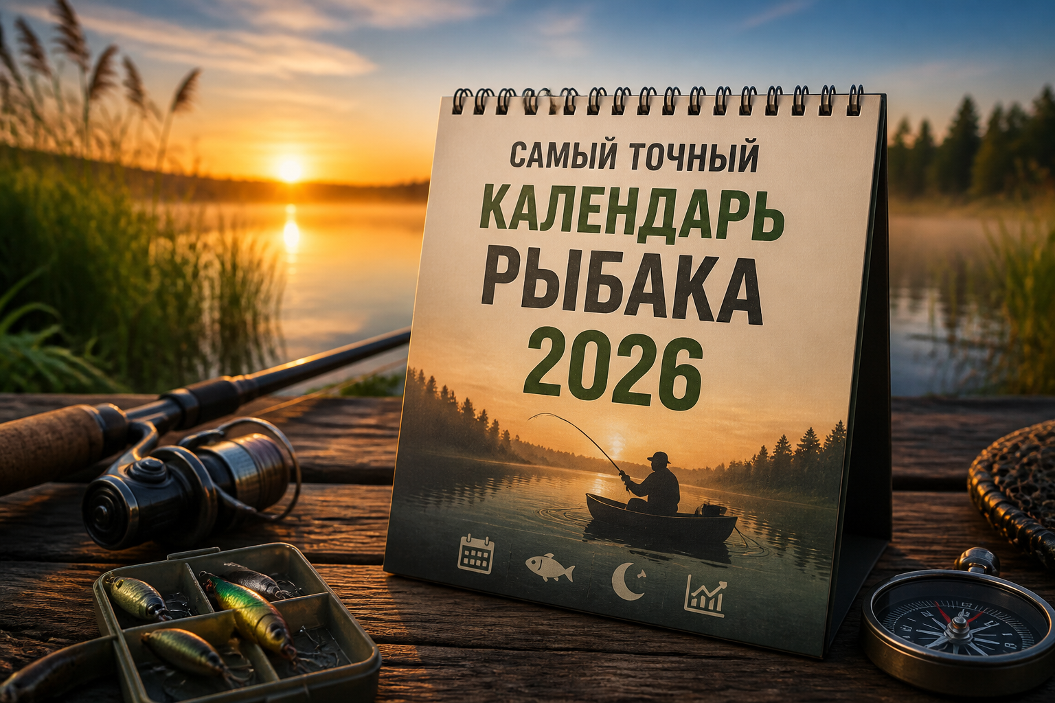 самый точный календарь рыбака 2026 — иллюстрация к статье «самый точный календарь рыбака 2026»