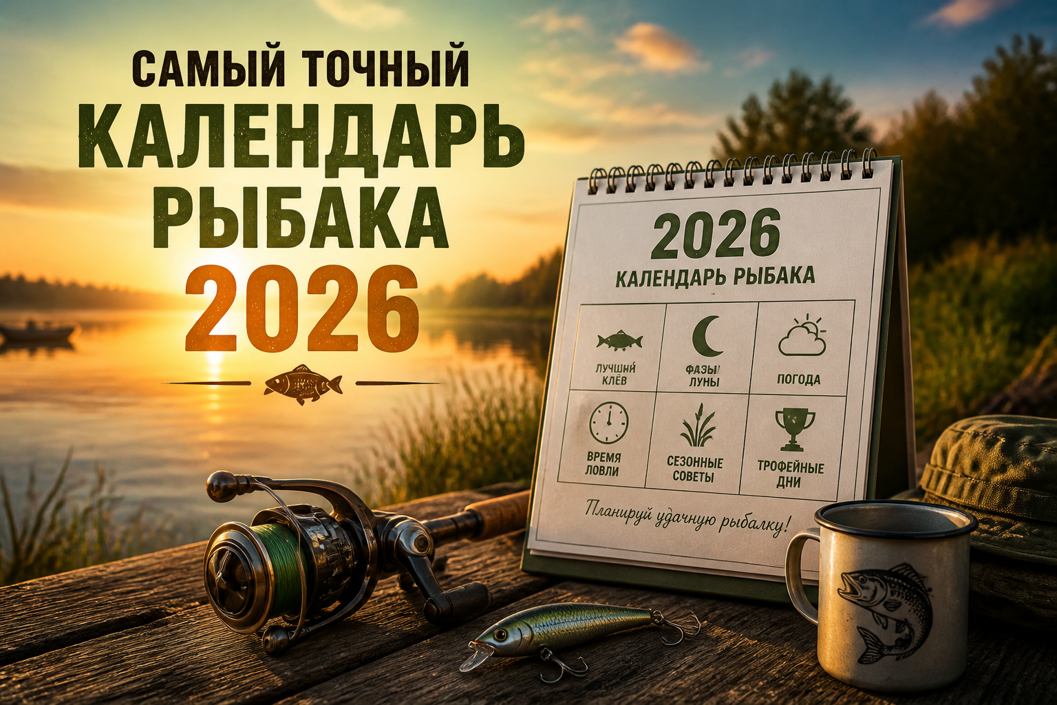самый точный календарь рыбака 2026 — иллюстрация к статье «самый точный календарь рыбака 2026»