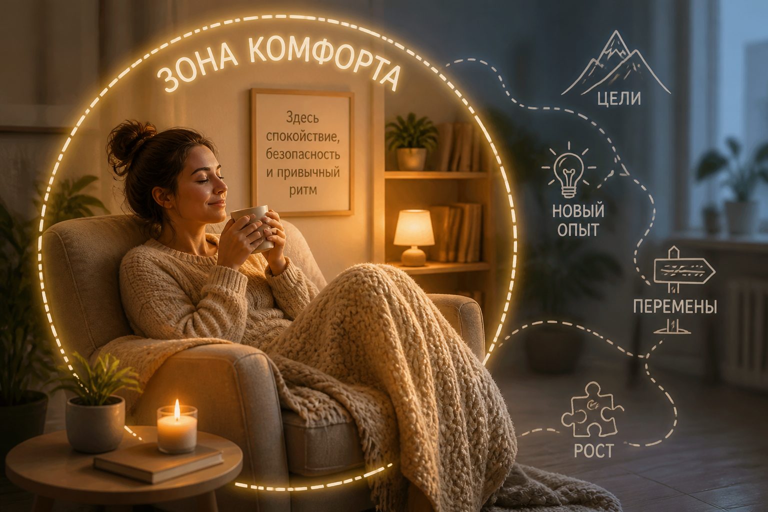 зона комфорта это — иллюстрация к статье «зона комфорта это»