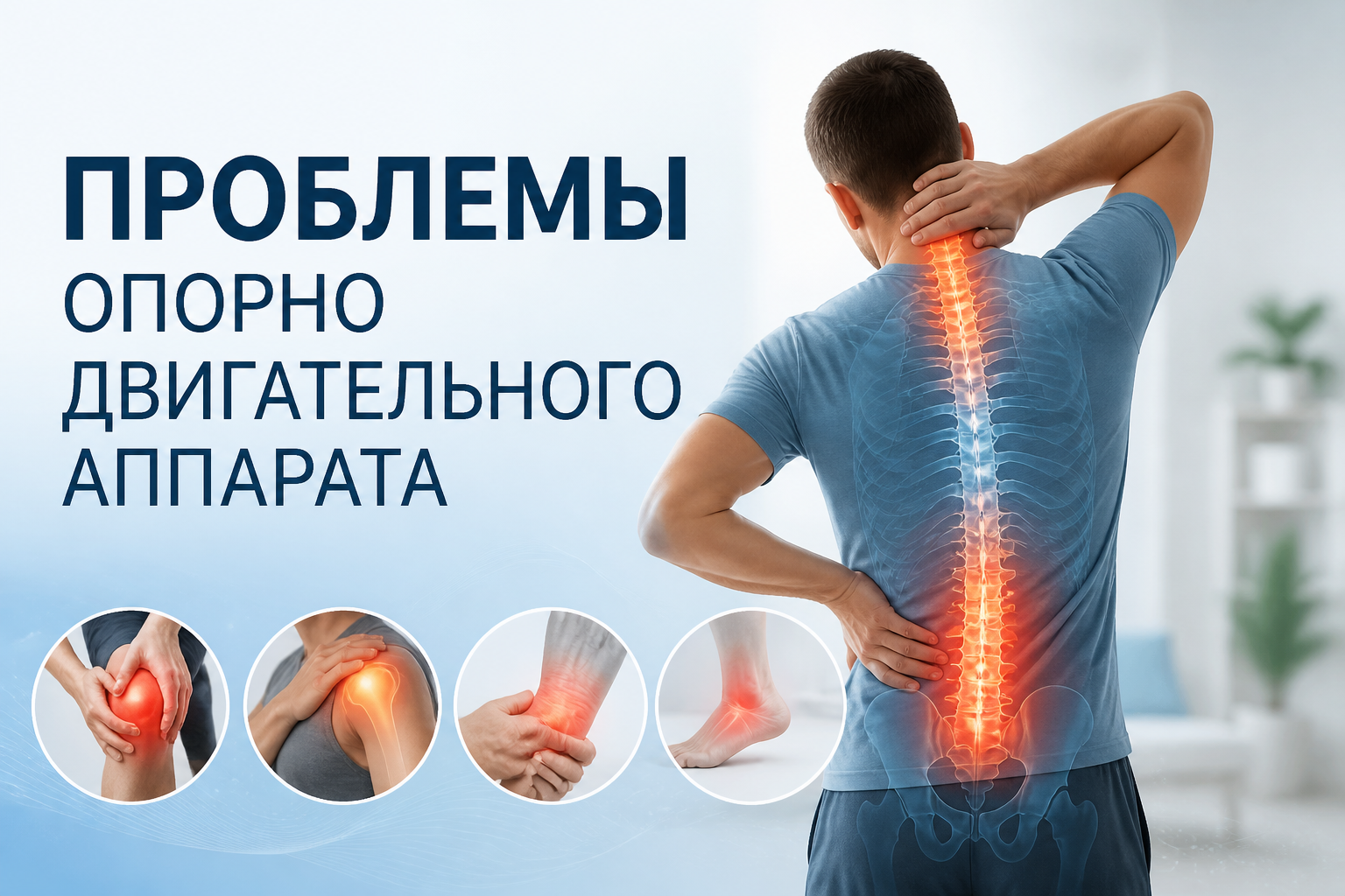 Проблемы опорно-двигательного аппарата: симптомы и лечение