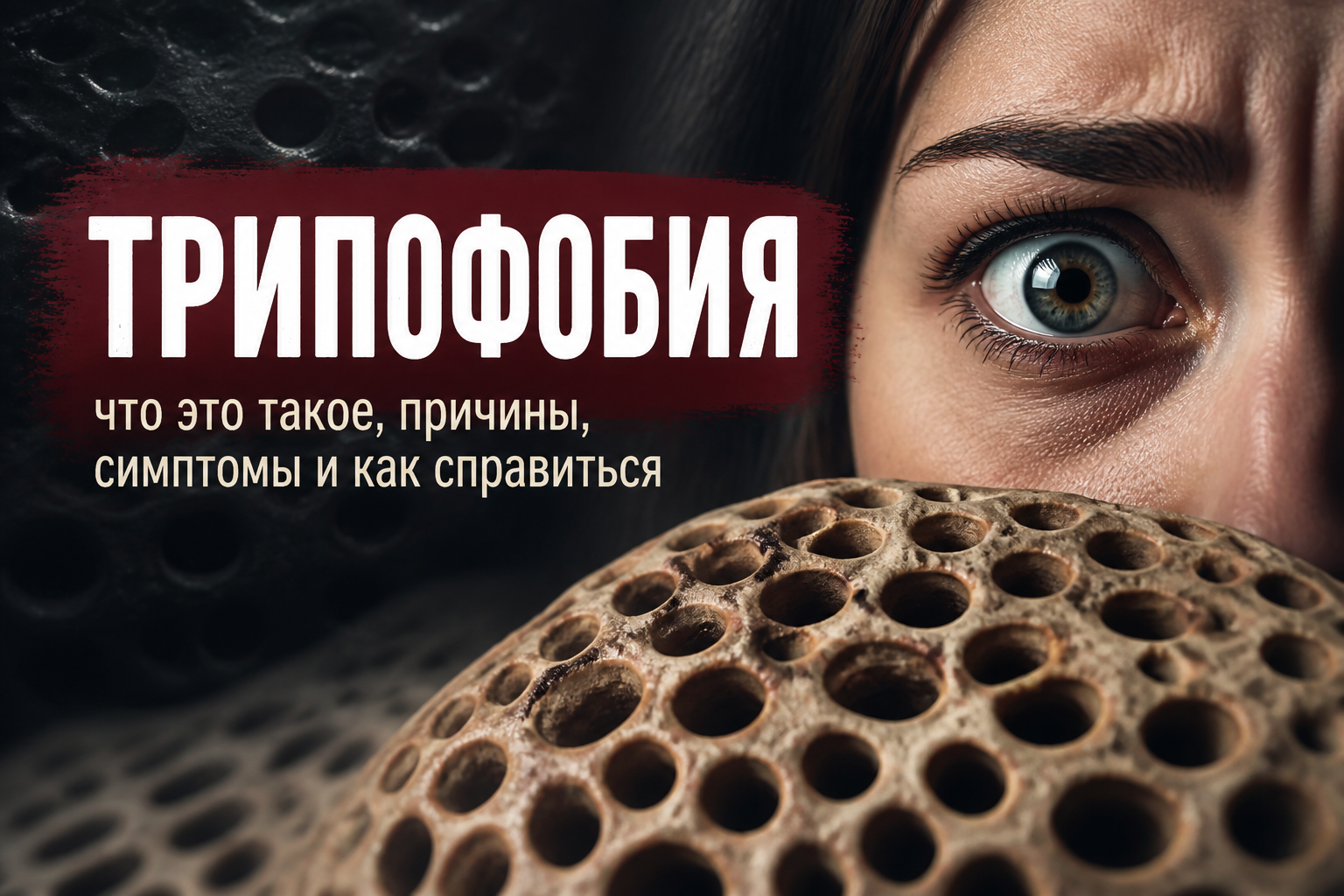 Трипофобия: что это такое и почему мозг реагирует на дырки