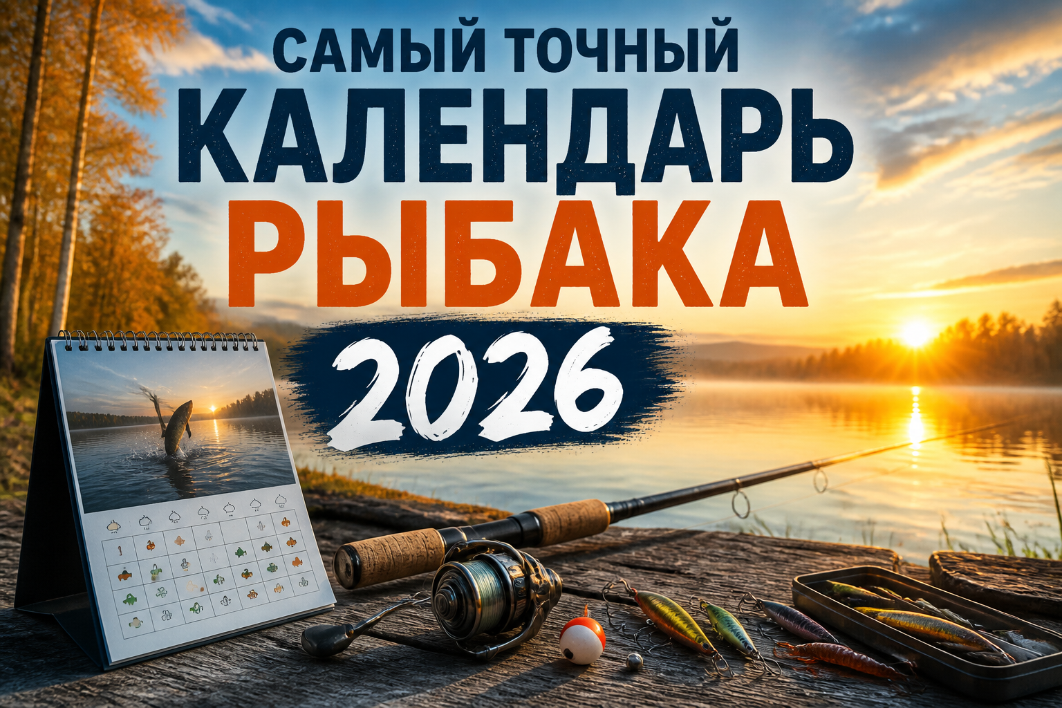 Календарь рыбака 2026: лучшие дни для клёва