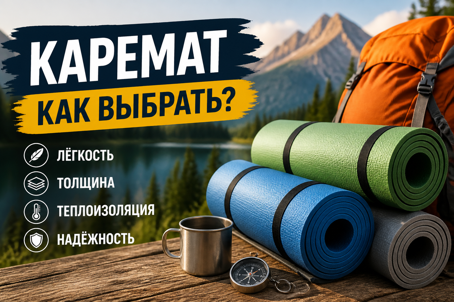 Каремат: как выбрать правильно для похода