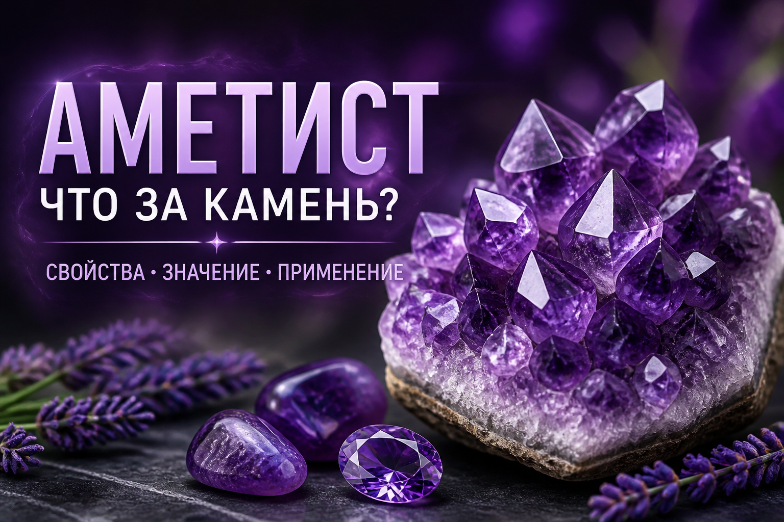 Аметист: что за камень, свойства и как отличить от подделки