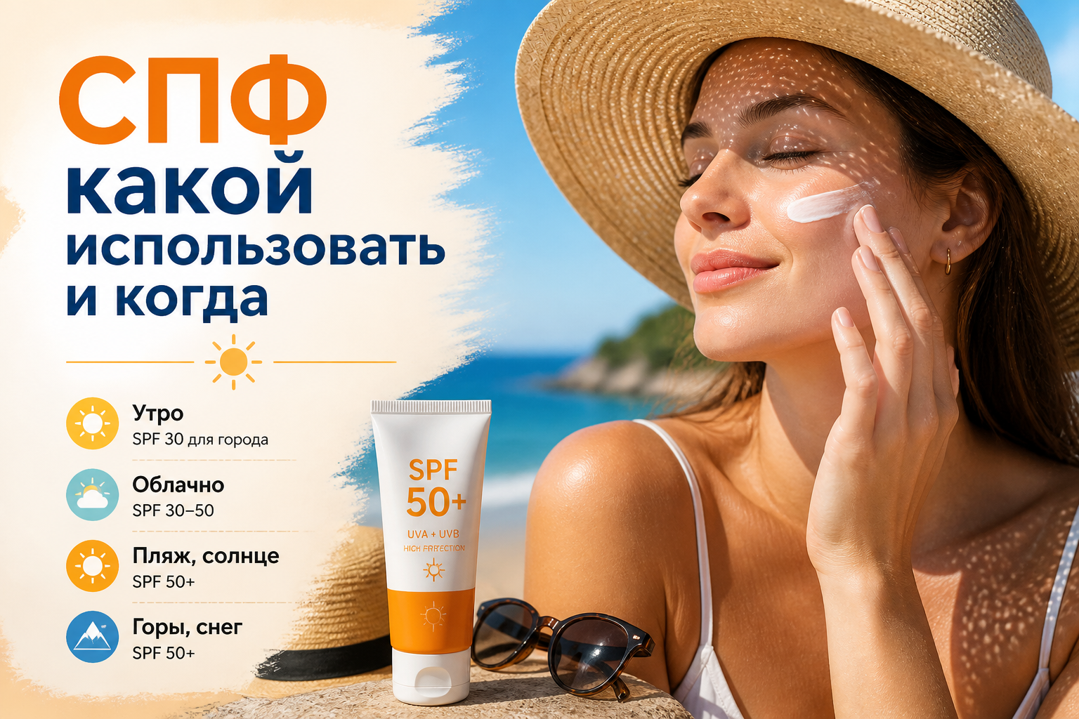 SPF який вибрати і коли використовувати: повний гід