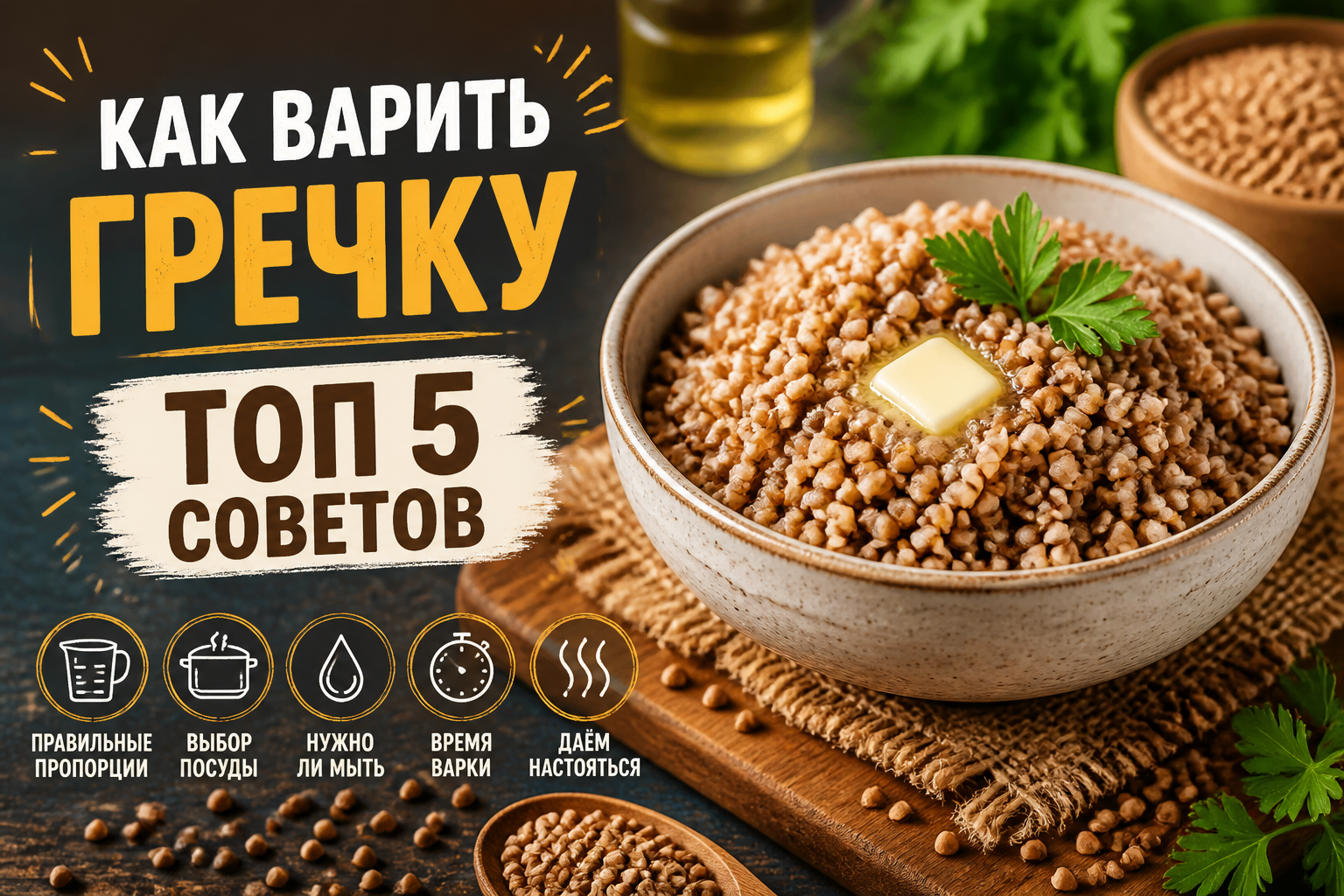 Как варить гречку: топ 5 советов для рассыпчатой каши